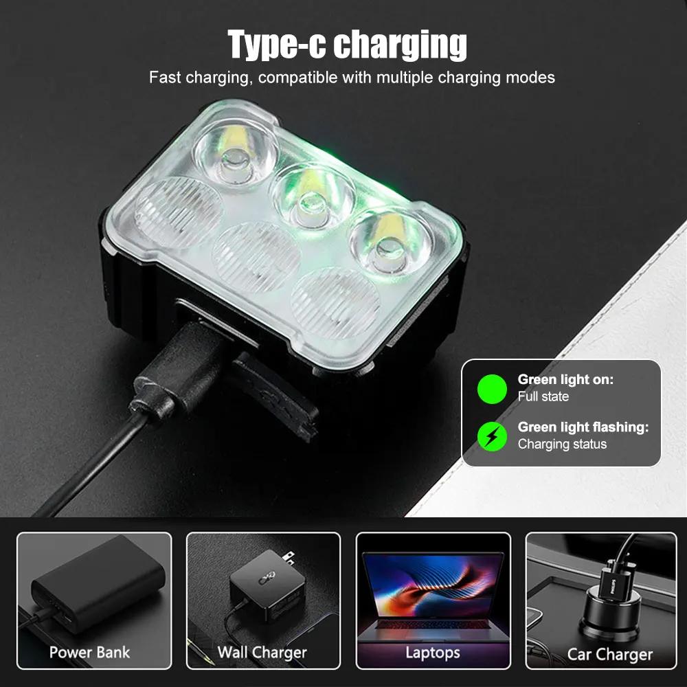 Mountain Bike Night Ride Lamp Charging Strong Light Road Vehicle Rear Lamp Bicycle Riding Equipment "