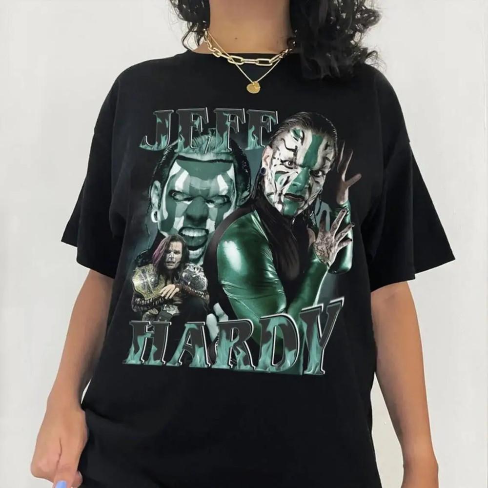 Rare Jeff Hardy Black Heavy Cotton Size S-4XL T-Shirt Adults  PP1824 Unisex T-Shirt L
