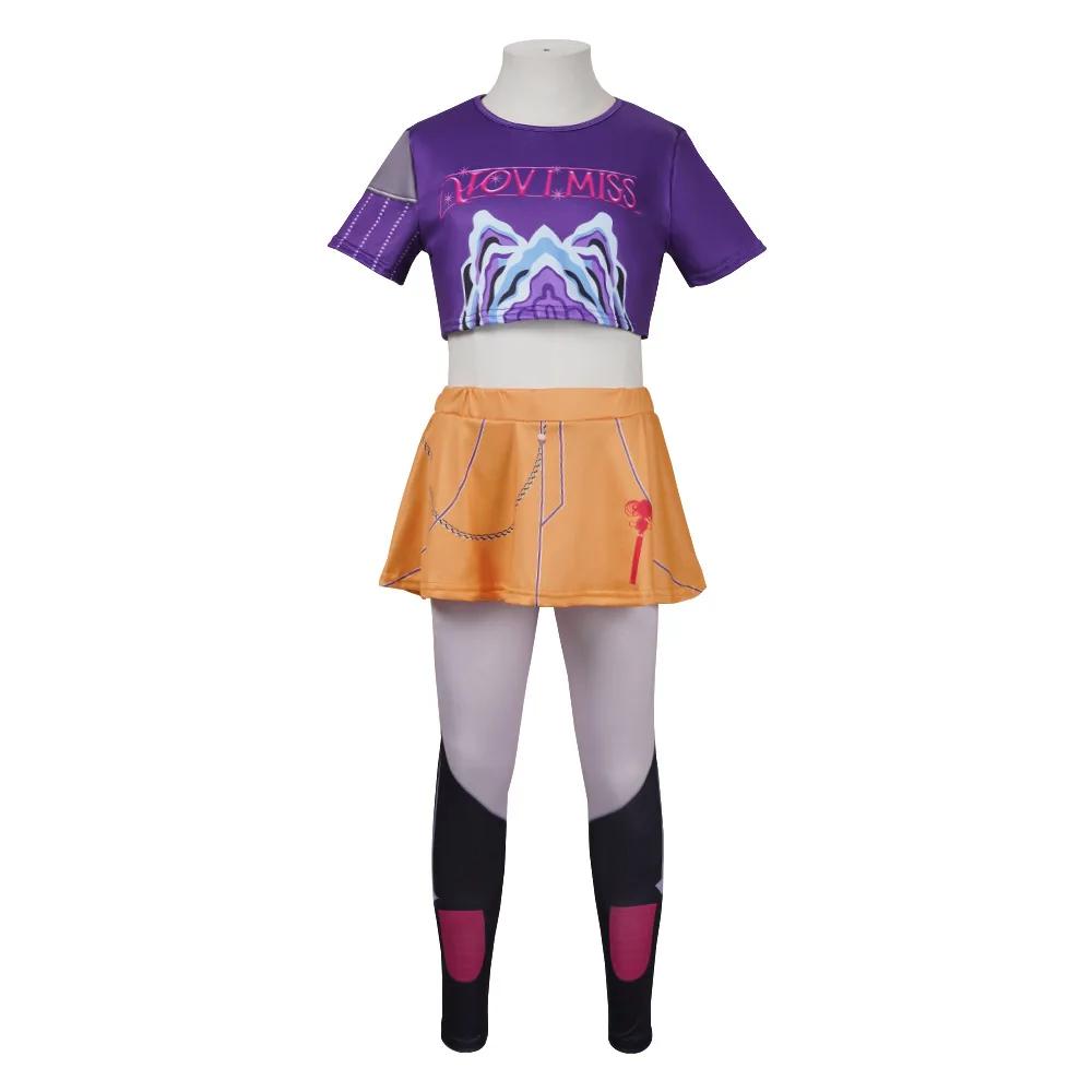 Halloween Huntrix KPop Mira Zoey Rumi Cosplay Kostýmy Sady pro Děti Děti Dívky Cosplay Anime Uniformy Dárky