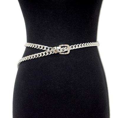 2021 New Metal Pendant Waist Chain Women Casual Elegant Pin Buckle Chain Female Corset Belt Tide
