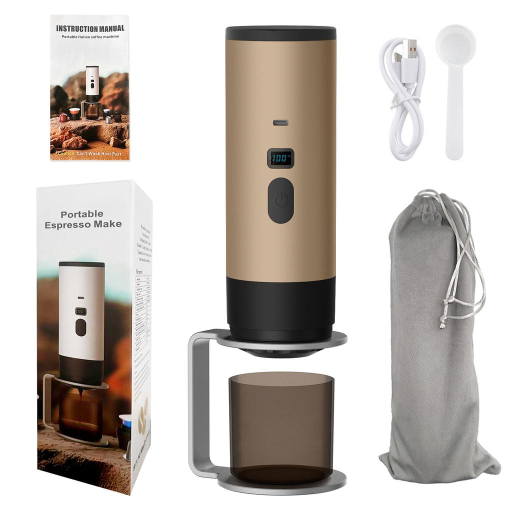 Wireless Portable Coffee Machine For Camping &Car Digital Display Portable Coffee Maker 3 In 1 Coffee Portable Espresso Maker