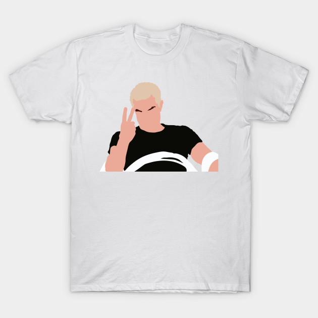 

Men Black Print T-shirt Spike No-Cut Transfer Paper Print Cotton Tshirt M білий