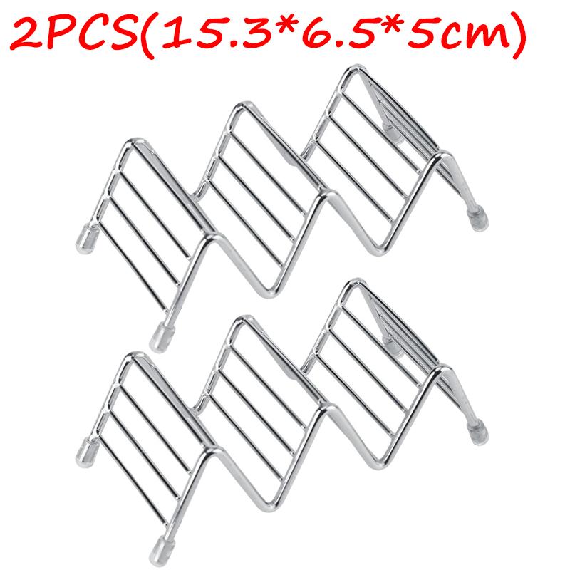 Edelstahl Sandwich-Ständer Taco-Halter Küchen-Back-Lebensmittelaufbewahrungs-Tablett Geschirr Pfannkuchen-Ständer Mehrzweck-Haushaltsaufbewahrung