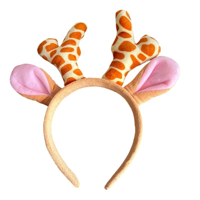 Soft Nonslip Reindeer Antlers Deer Horn Headwear For Kids And Adults Holiday Costume Accessories Headdress Props
