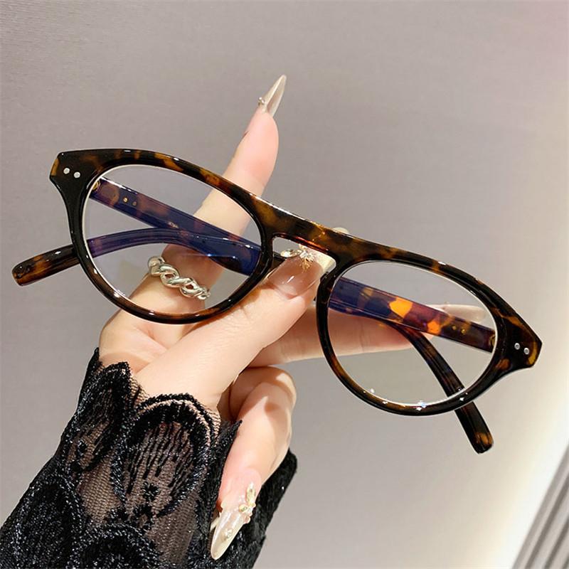 

Vintage Optical Glasses Women Men New Anti-Blue Light Eyeglasses Frame Unisex Transparent Spectacles Frame Leopard Black