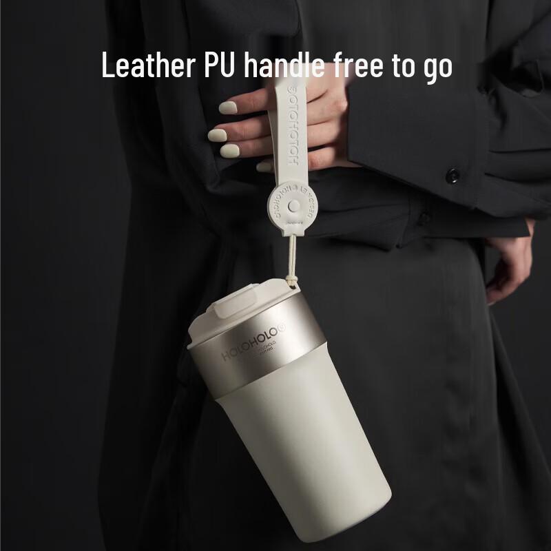 HOLOHOLO NT-02 Draagbare Geïsoleerde Roestvrijstalen Tumbler met Rietje