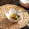Retro Ceramic Dipping Dish Mini Exquisite Pentagonal Small Dish Decorative Cute Hot Pot Dipping Sauce Dish
