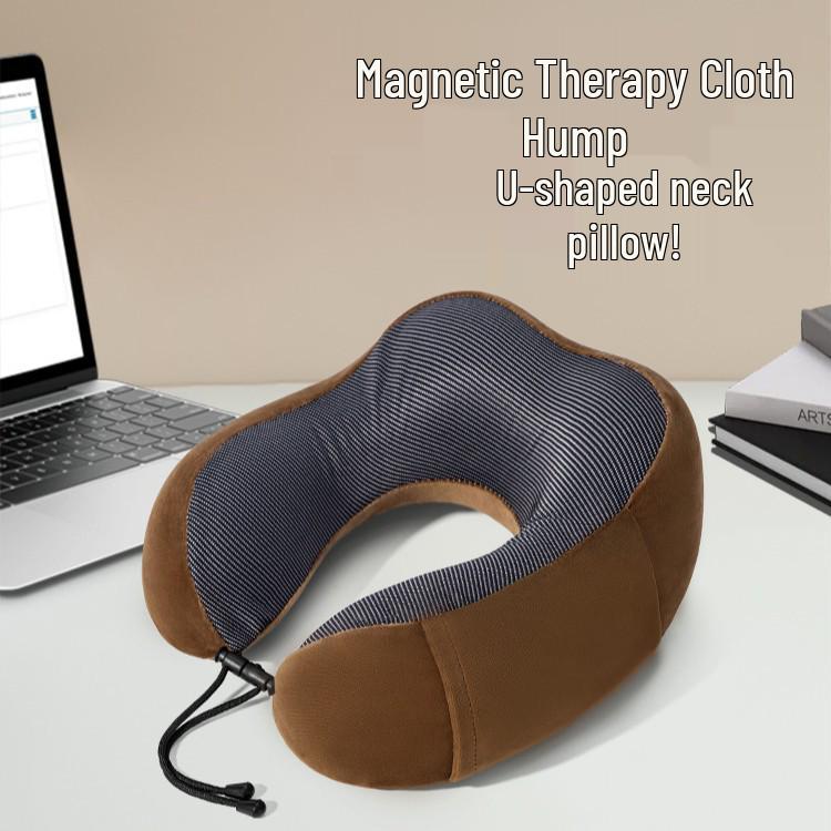 Custom U-Shaped Memory Foam Neck Pillow with Embroidered Logo for Promotion and Gift