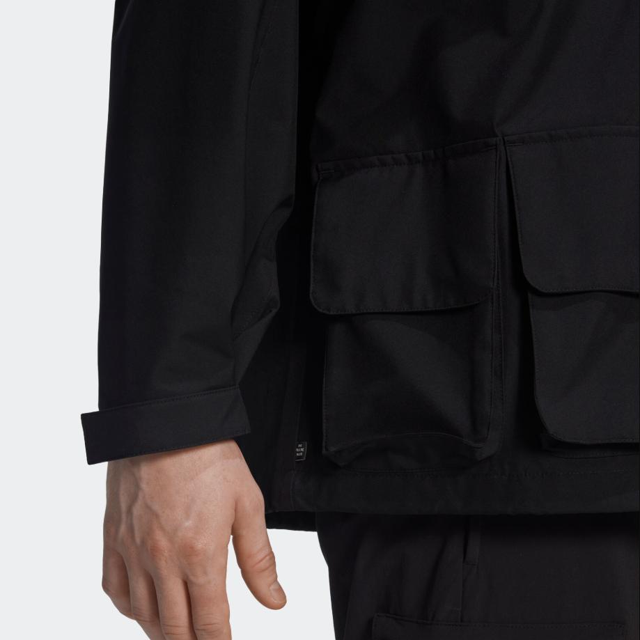 Adidas Originals Trefoil Adv MP Hooded Long Sleeve Jacket Men Jackets Black HK4996