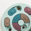 Dingdong Pet Pet Intelligence Development Puzzle Snack Toy IQ Toy Round Diameter 23cm x Height 2.5cm, Blue, 1 Piece