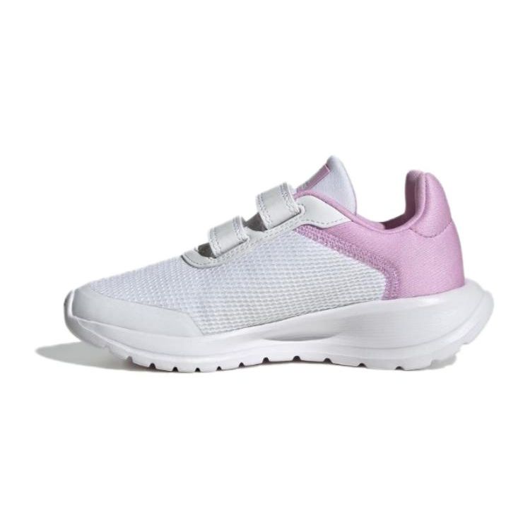 Adidas Tensaurrun 2.0 Versatile Comfortable Shock Absorbing Durable Low Top Kids Running Shoes Kids Sneaker White Purple Blue IG1240