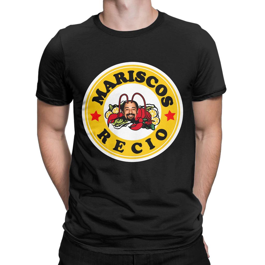 Harajuku TShirt Summer Antonio Mariscos Recio Novelty T Shirts  Pure Cotton Tshirt for Men Retro Cheap Print Short Sleeve Tops
