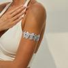Simple splicing bow open arm bracelet for women, fresh temperament and versatile adjustment bracelet hand
