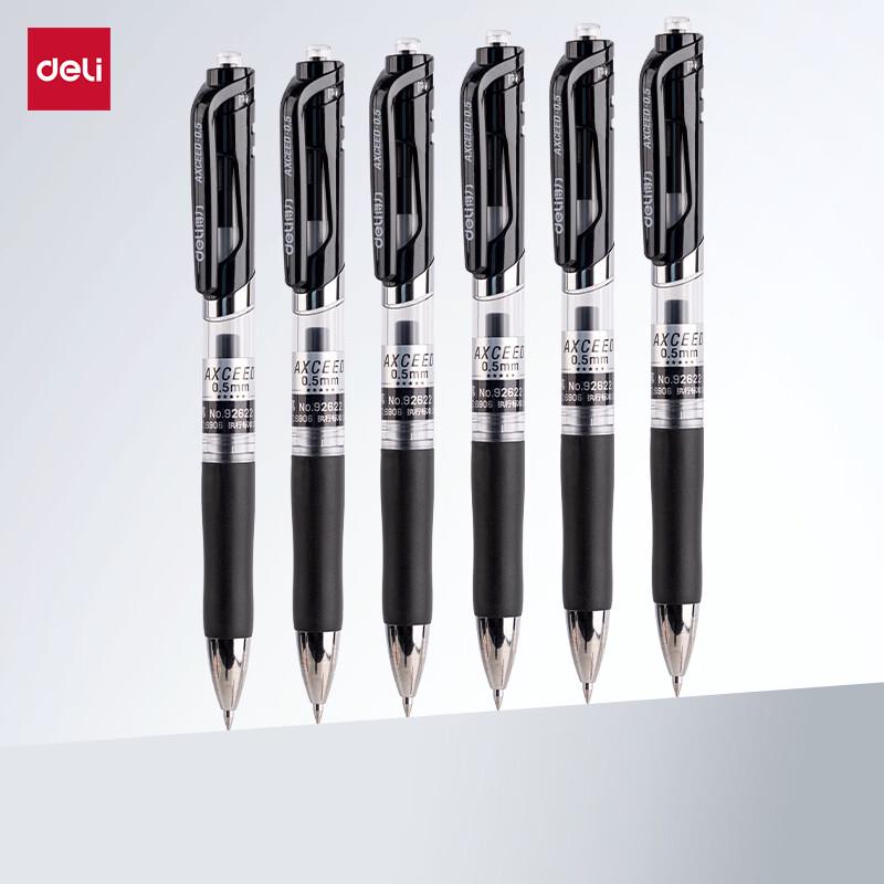 Выдвижная гелевая ручка Deli S01 Elite, 0,5 мм