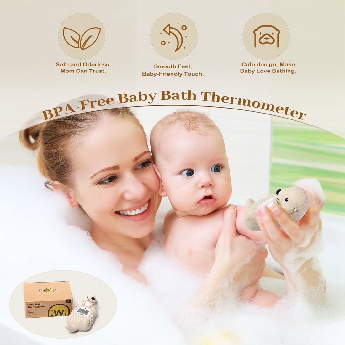 Baby Bath Thermometer for Infants Digtal Baby Water Thermometer for Bathtub Temperature Measure,Safty Kids Bath Floating Toy