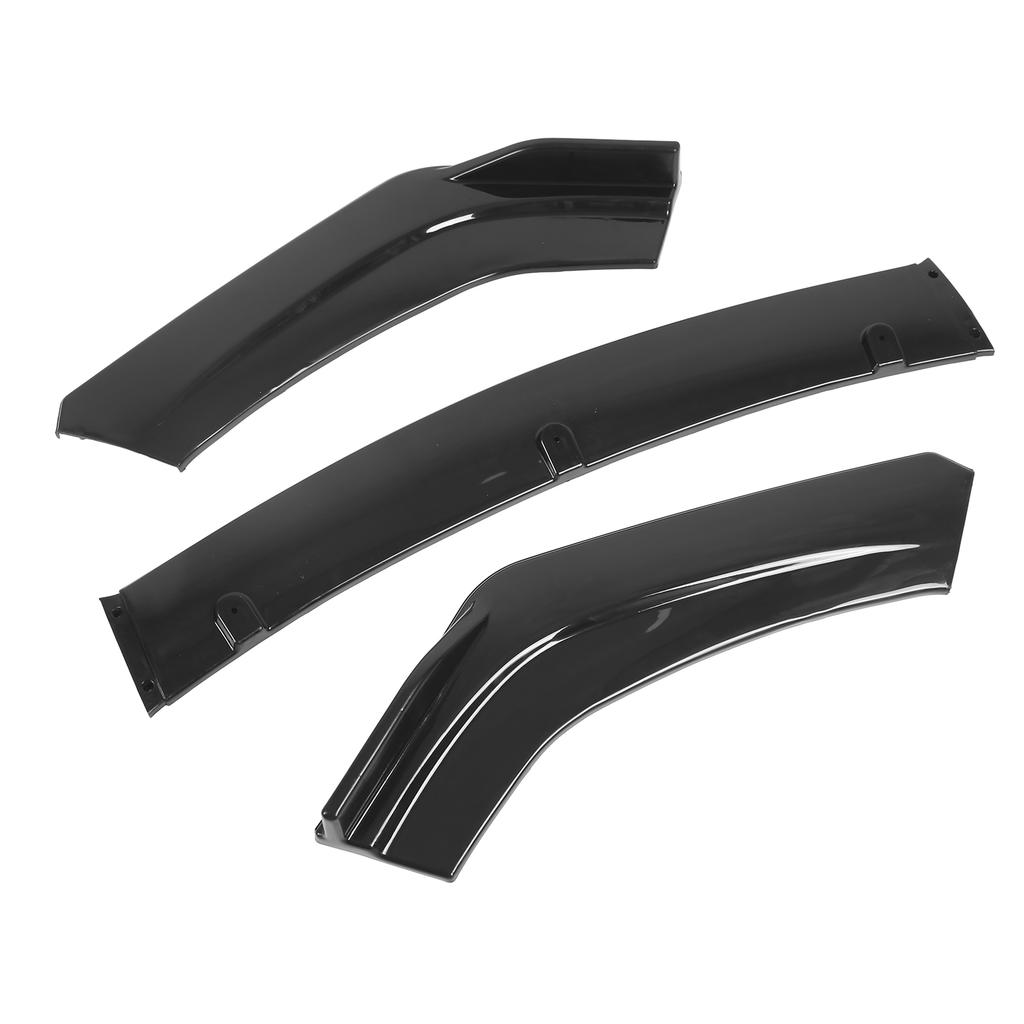 3pcs Front Bumper Lip Splitter Spoiler Anticollision Rainproof Universal Body Parts for Car