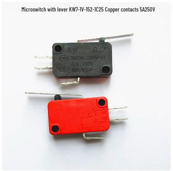 Copper Contact KW7 Series V-15/152/153/155-1C25 Microwave Oven Micro Switch