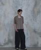 PARADIGMFILM [Ep.02] Fold-In Collar V-Neck Knit (Mocha Beige)