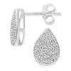 Full Diamond Teardrop Earrings