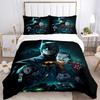 3pcs Batman Joker Bedding Set, Soft Polyester Duvet Cover and Pillowcases Machine Washable Seasons All Suitable 98