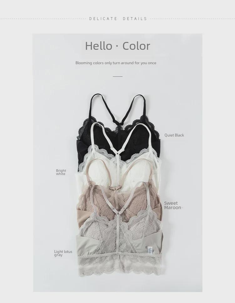 Lace Bra with Beautiful Back and Thickened Coaster - Sexy, Anti-Exposure Tube Top