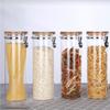 KKC Airtight Glass Pasta Container - Pasta Storage Container, Canister Glass Airtight Storage Jar, for Grains, Flour, Rice, Food Storage, Protein, etc
