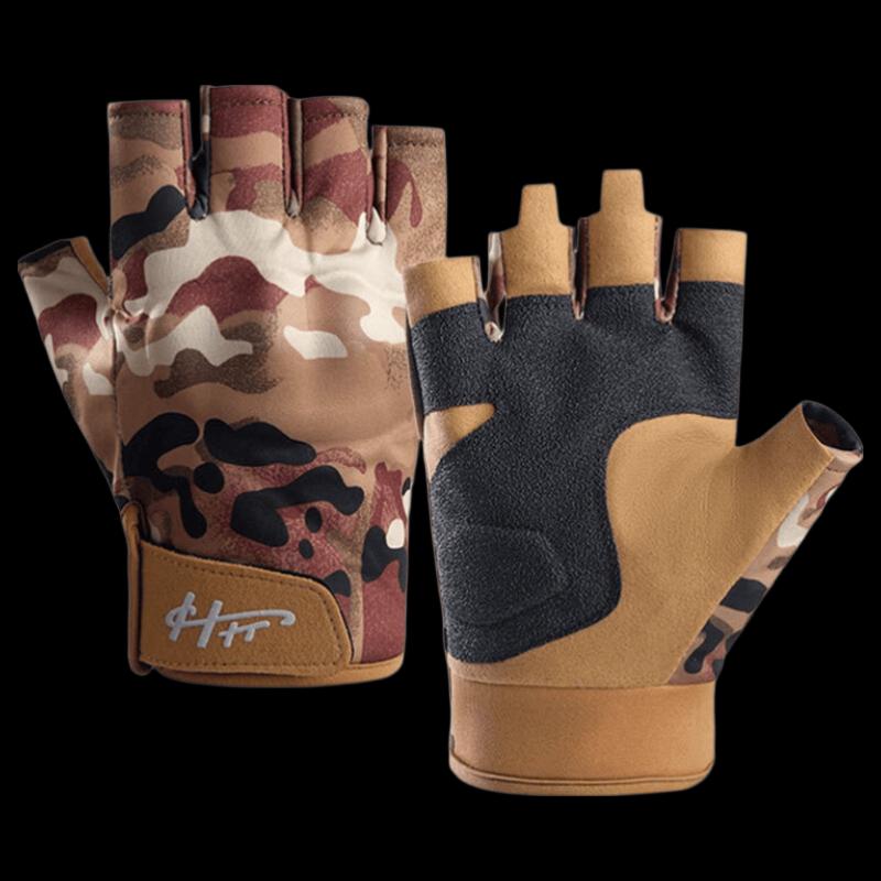 TULX Spring Autumn Half-Finger Camouflage Cycling Gloves размер м