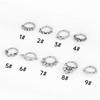316L Edelstahl Nahtloser Nasen- & Knorpelring mit Spinnen-, Blumen- & Planeten-Design