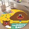 1pc Hey Duggee2 Design Printed Area Round Carpet for Bedroom Living Room Home Decor Rugs Mat Non Slip Mat Rug for Bedside