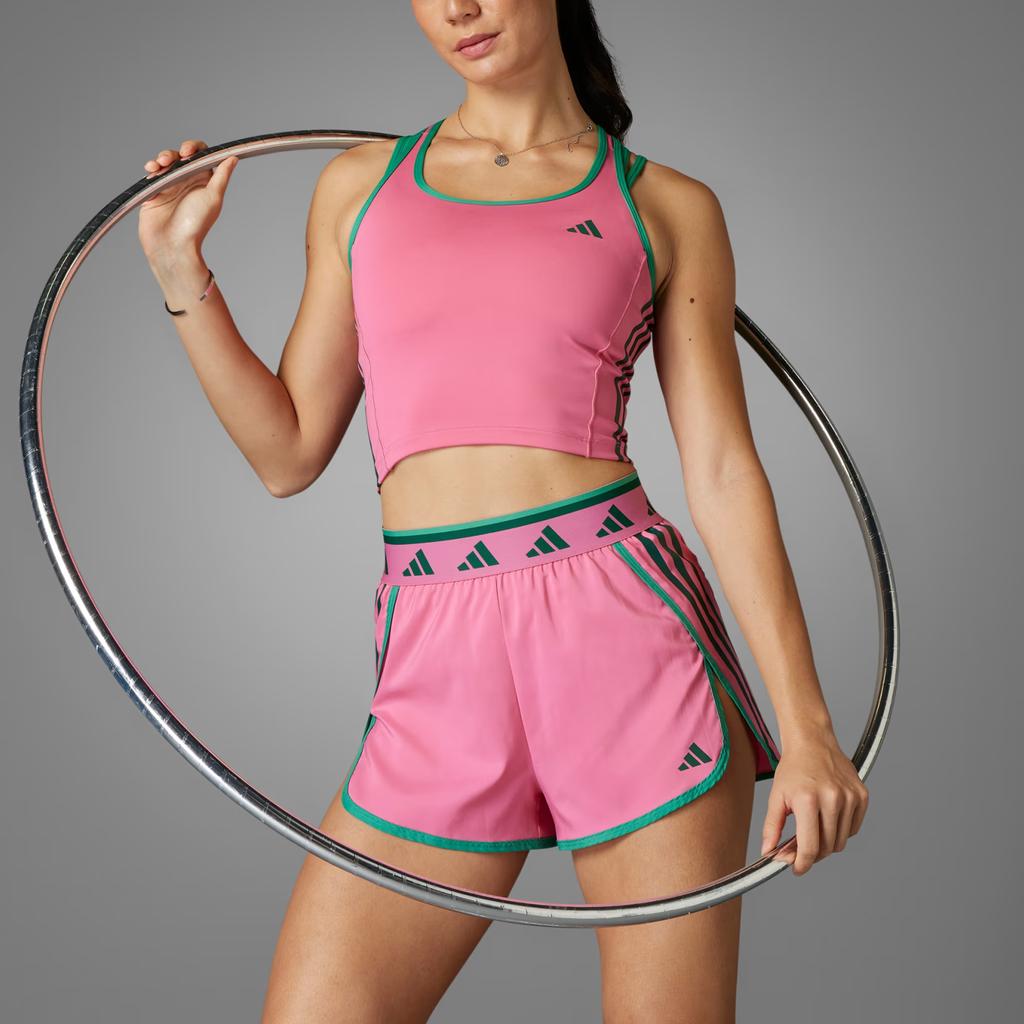 Adidas Hyperglam Hiit Colorful Moisture Wicking Sports Shorts Women shorts Pink JE8828