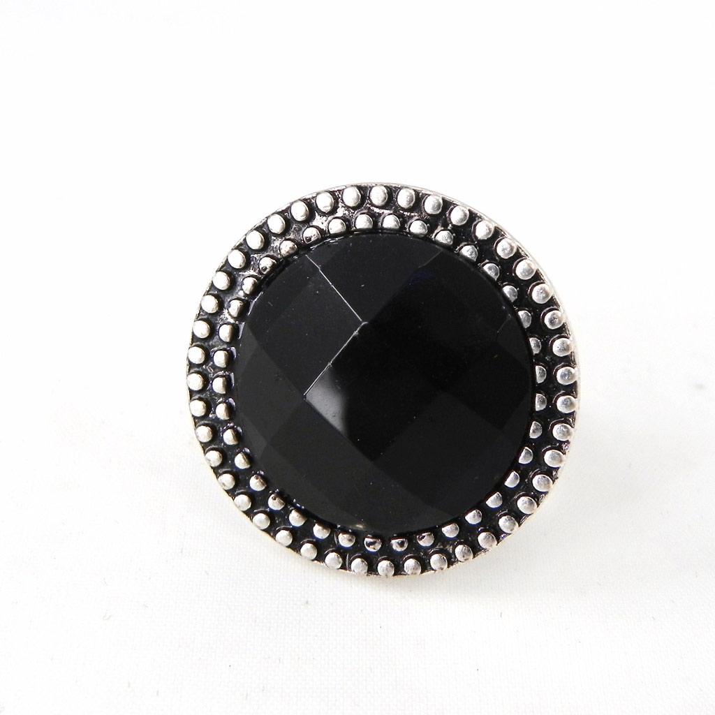 Les Trésors De Lily [G8635] - Black 'Judith' Ring