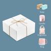 Retro Kraft Paper Gift Box with Hemp Rope and Adhesive Corners