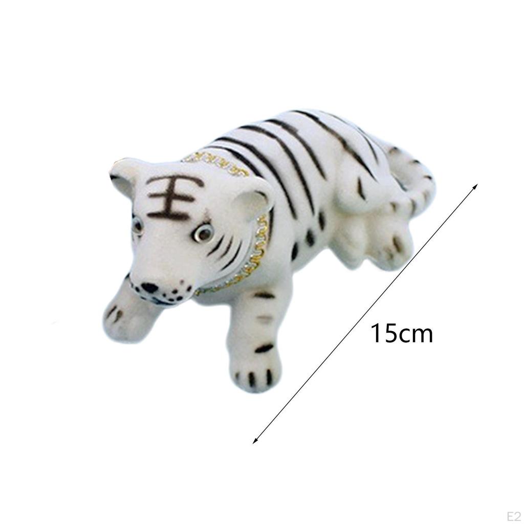 Car Dashboard Nodding Head Tiger Decoration Accessory High Emulation Cute Creative Lover Gift