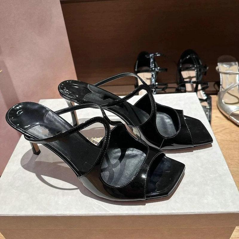 Fashion High-Heeled Sandals With A Noble And Elegant Style Stiletto Heels Stiletto Flip-Flops For Women 2025 New Summer Styl