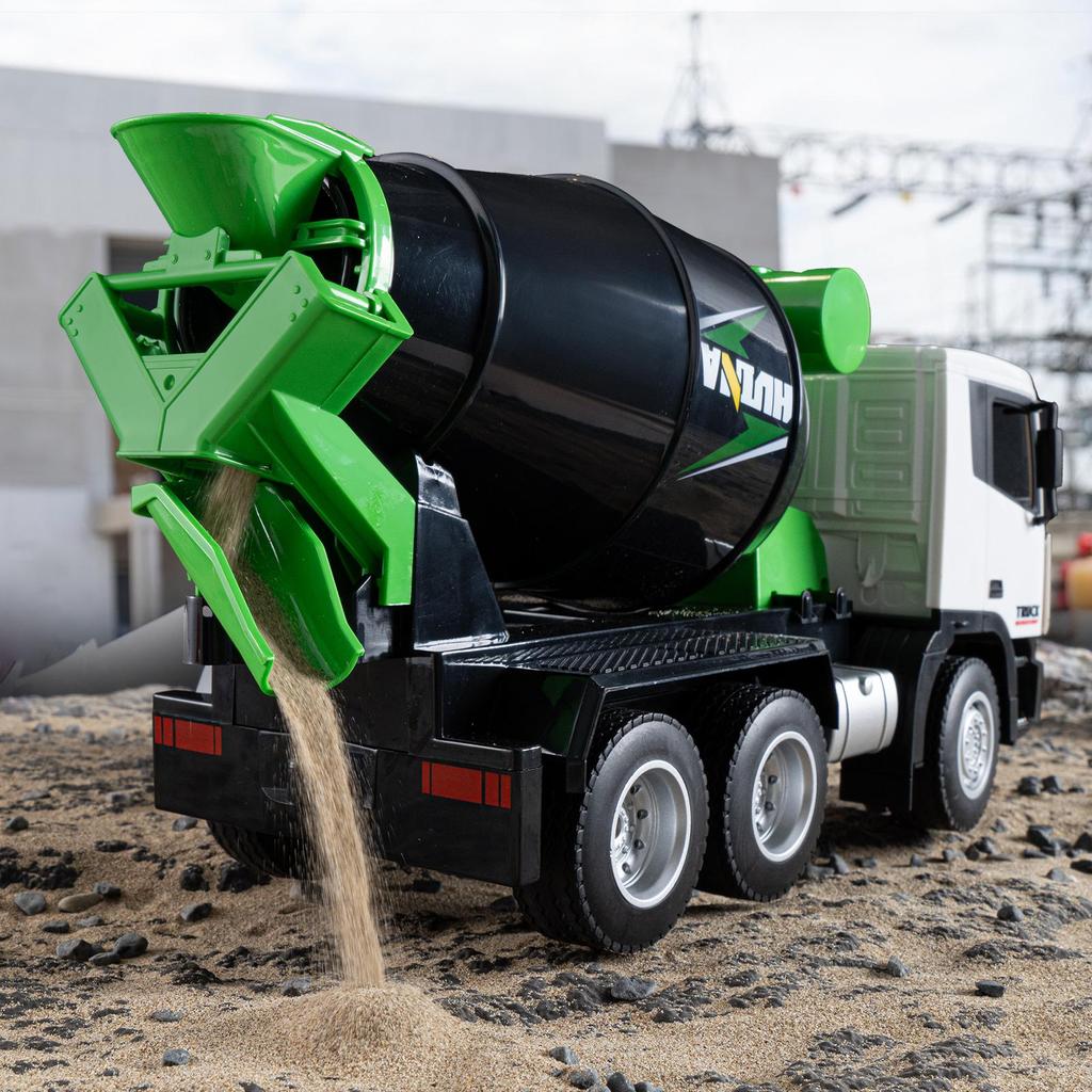 Huina 1557 1:18 neun-Kanal Fernbedienung Mischer Lkw Elektrische Engineering Lkw Für Jungen Geburtstag Geschenke