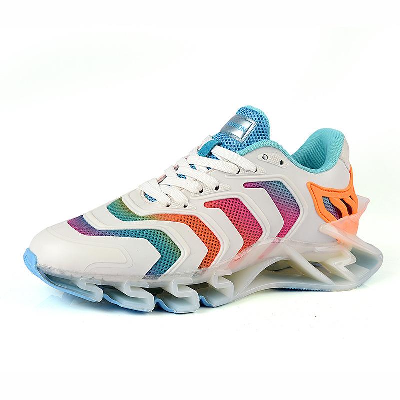 Sommer trendige Schuhe Klinge Farbabstimmung bunt große Größe 45 coole Raupe lässig Sport atmungsaktives Mesh Herrenschuhe