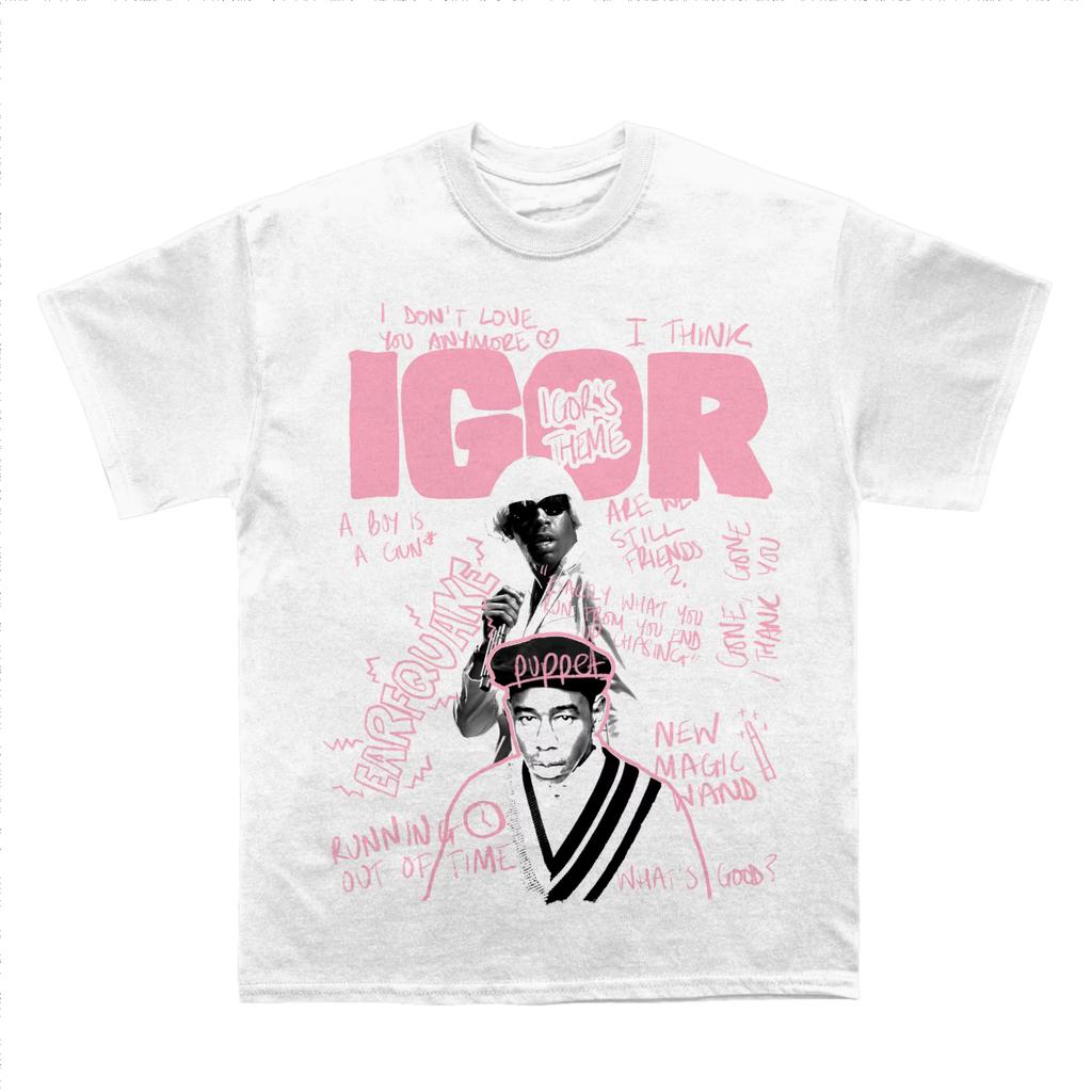New 2026 Fashion Printed Cotton Shortsleeved Pop Singer Tshirt Y2K Casual Top Unisexs Clothing Women Heavy Industry Top Summer