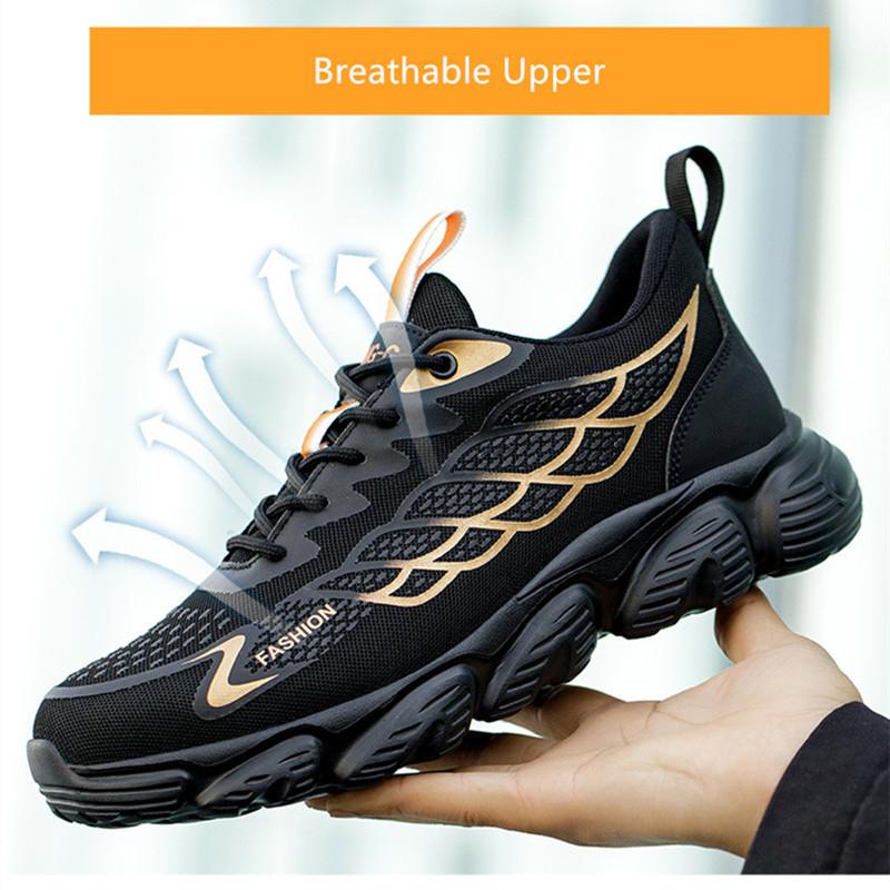 Lightweight Safety Work Shoes Labor Protection Shoes Puncture Proof Work Shoes with Steel Nose Men Working Shoes with Protection