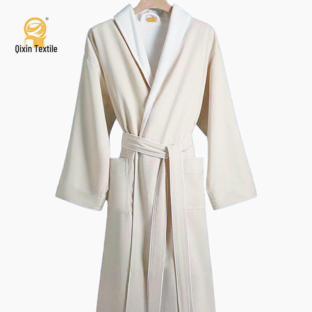 Luksusowy Szybkoschnący Szlafrok Unisex: Długie, Wodochłonne i Odprowadzające Pot na Wiosnę/Jesień