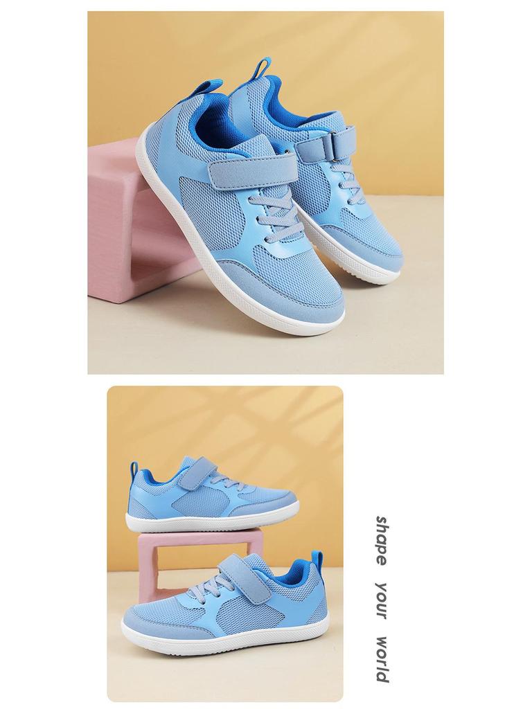Scarpe Sportive da Bambino a Punta Larga: Sneakers Basse Traspiranti per Ragazzi e Ragazze, Perfette per Escursioni e Attività all'Aperto