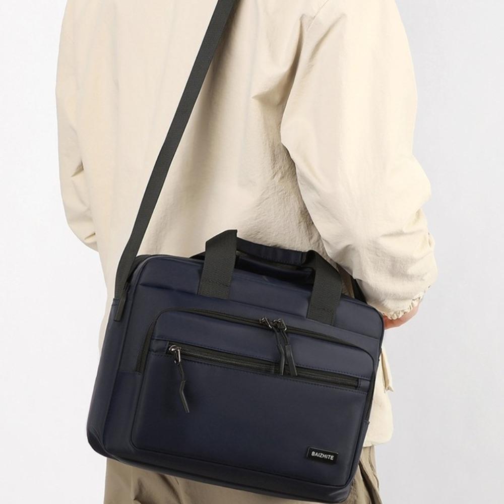 Großvolumige Herren Business-Aktentaschen Oxford-Stoff Umhängetasche Einfache Laptops Handtasche Mann