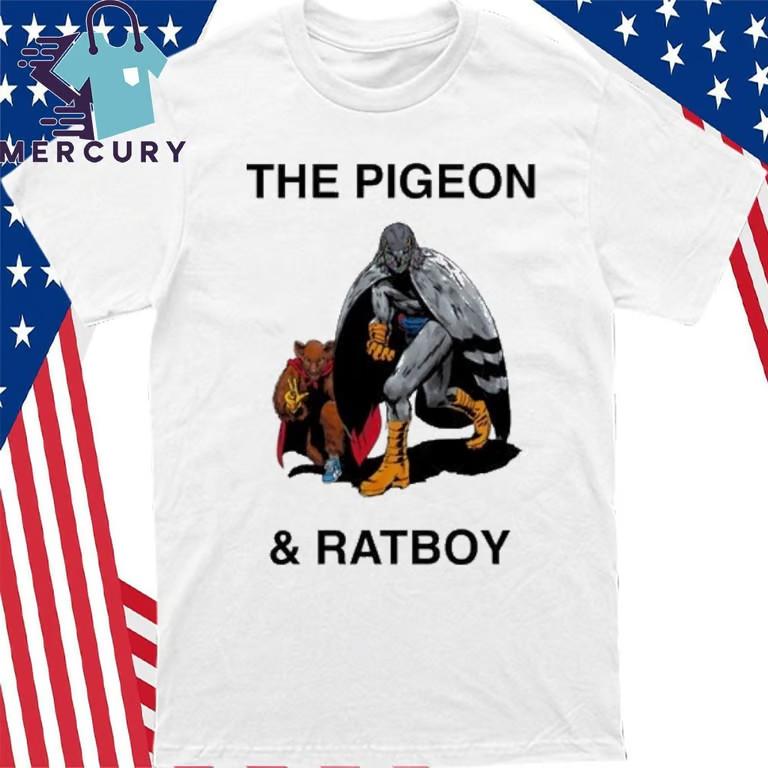 The Pigeon & Ratboy Cartoon Graphic T-Shirt Unisex T-Shirt L