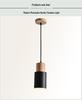 Nordic Solid Wood Macaron Pendant Light - Modern, Creative Lighting for Restaurants, Bars, and Bedrooms.