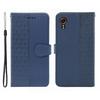 For Samsung Galaxy Xcover7 Case Anti Scratch Splicing Imprinted Rhombus Leather Phone Cover