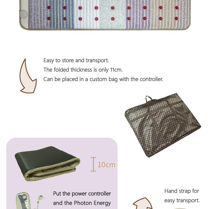 150×50cm Podložka z bio-krystalů s magnetickým polem a technologií PEMF - Energetická čakra, fotonová masážní podložka, vyhřívací podložka