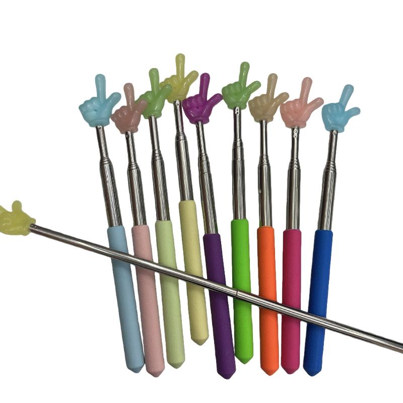 5/10 Pcs Bâton de Lecture Rétractable Luminescent pour Doigt pour Lecture, Bâton d'Enseignement Bâton de Lecture Doigt Fournitures Scolaires de Bureau