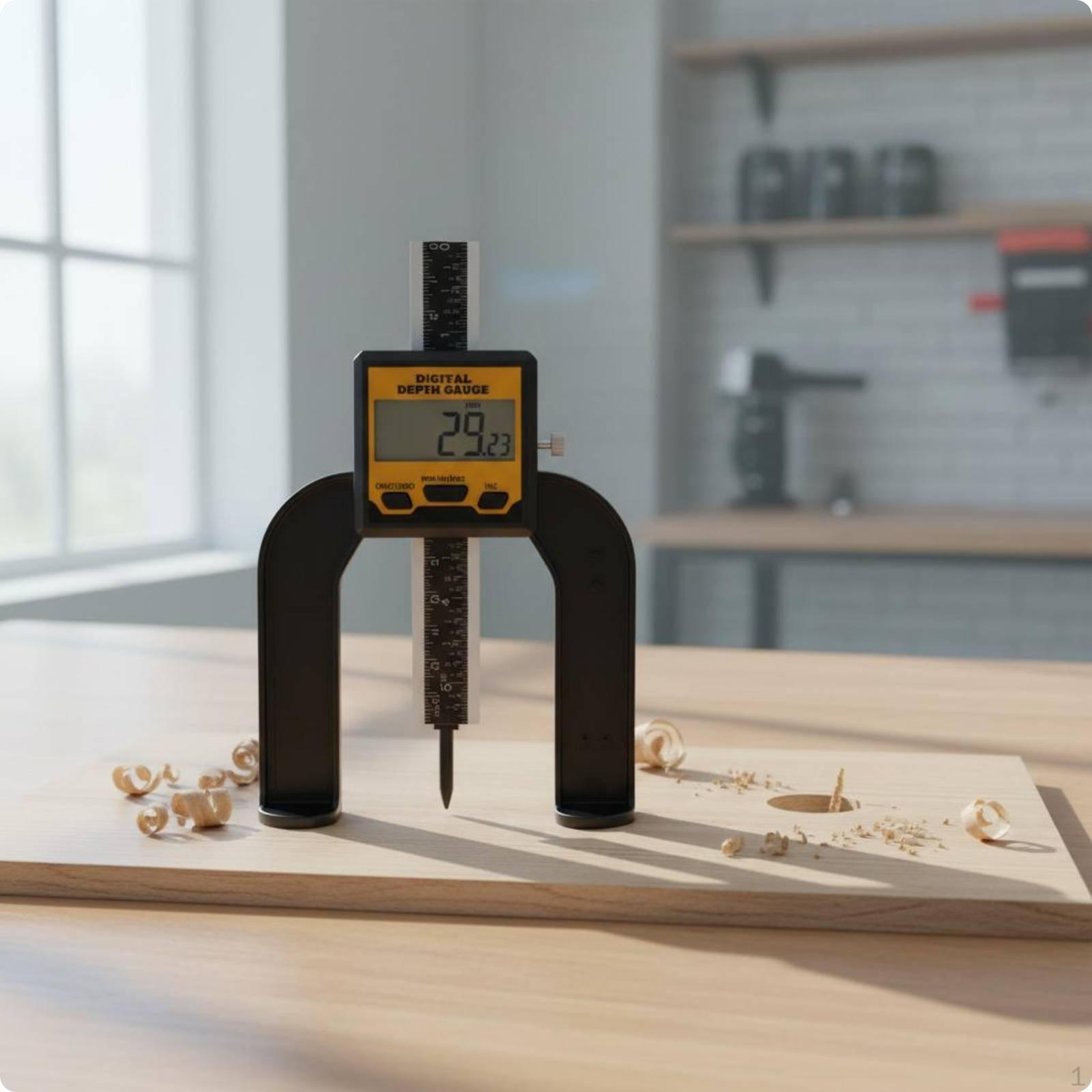 Digital Depth Caliper High Precision Gauge 080 Mm Range Height for