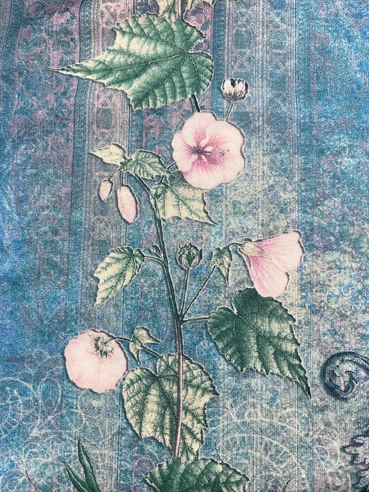 Autumn V Neck Dress for Women Vintage Casual Floral Printed Loose Fit Long Sleeve Comfortable Elegant Large Size S-5XL