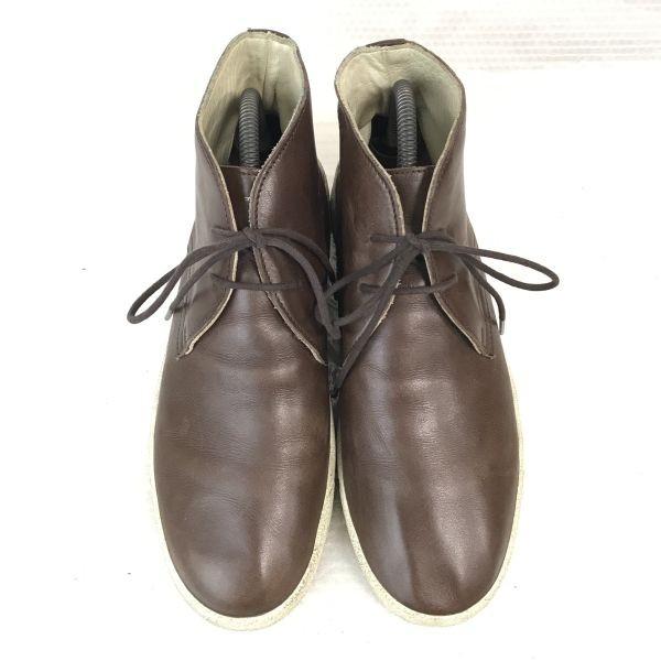 USED/Japan Premium Roos Kanga Roos Leather Chukka Short Boots 40 25.0 Brown Limited Japan