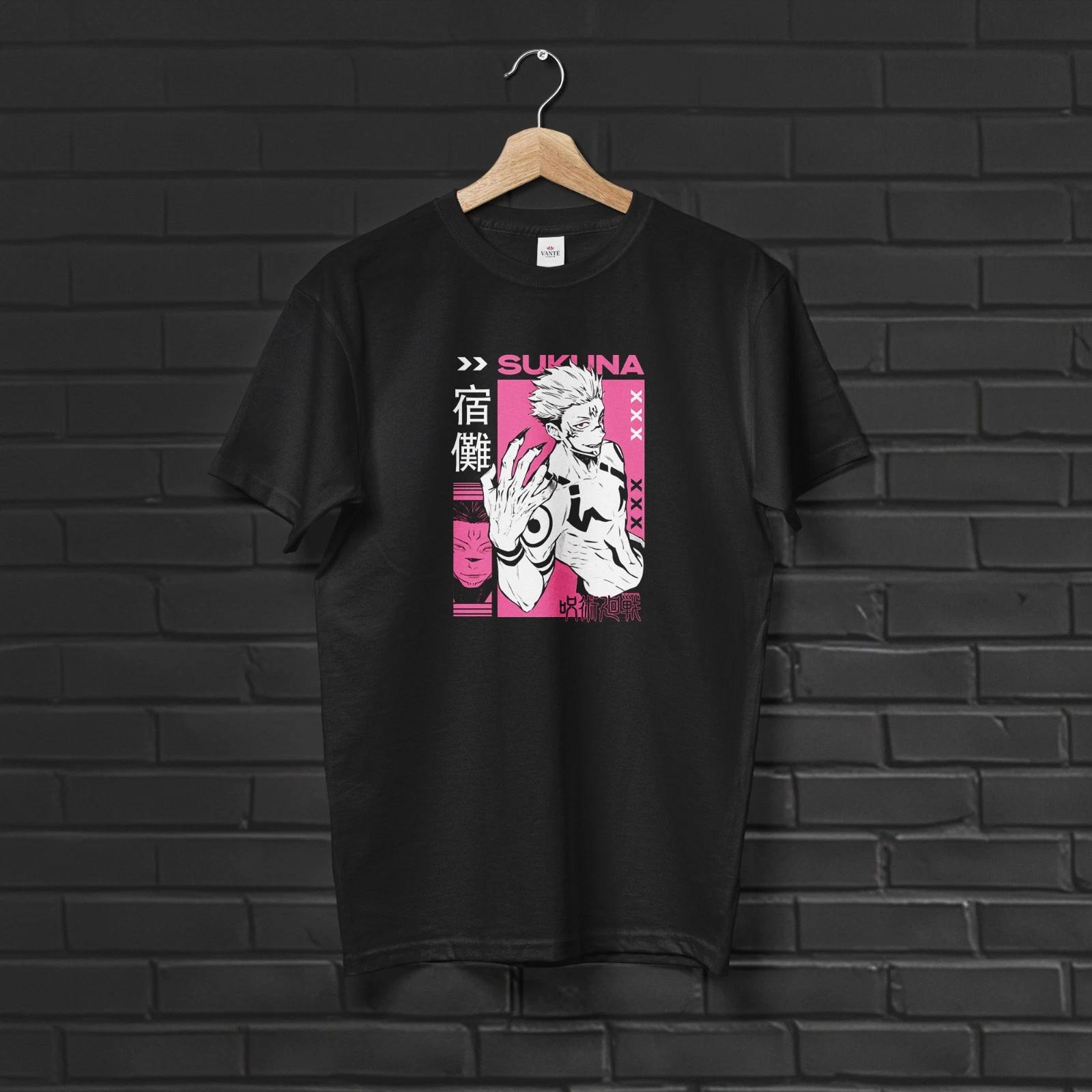 Ryomen Sukuna Anime T-Shirt Streetwear Graphic Tee Unisex Top 2XL